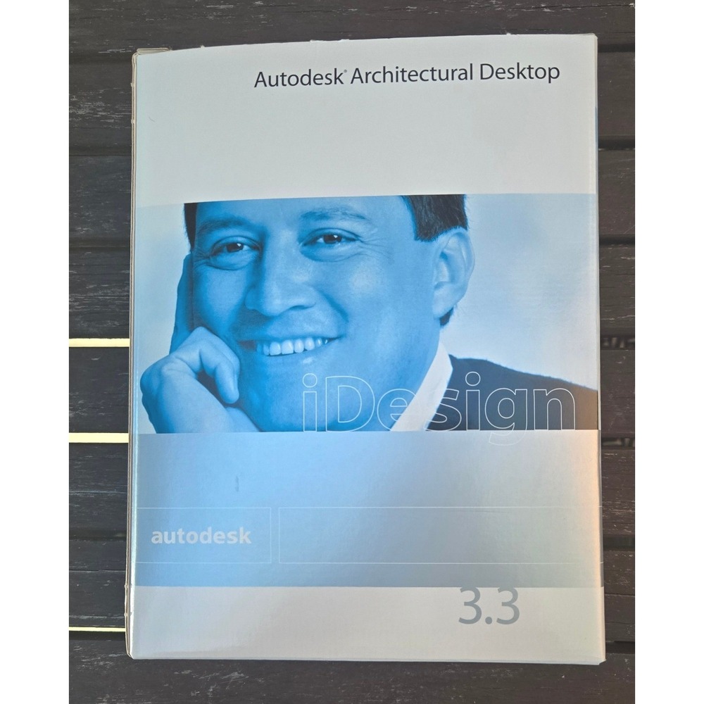 Vintage Autodesk Architectural Desktop 3.3 Software Boxed Media & Guides